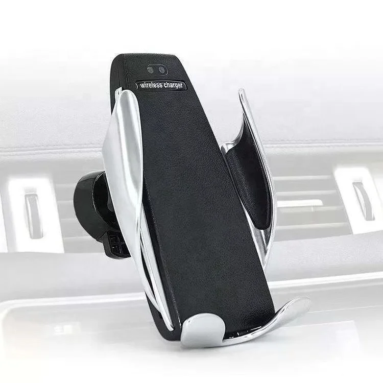 S5 Wireless car Charger Smart Automatic Clamping Phone Holder charger for Iphone X XS Max 8 7 samsung s8 s9 s10