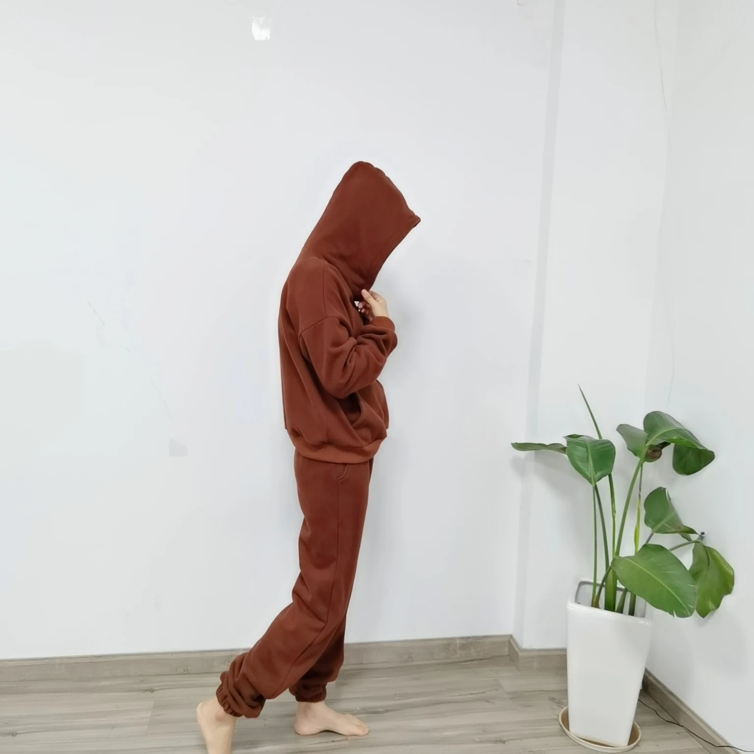Dropshipping unisex sweat suit Two Piece Set tracksuit cotton sweatsuit sweatpants and hoodie set