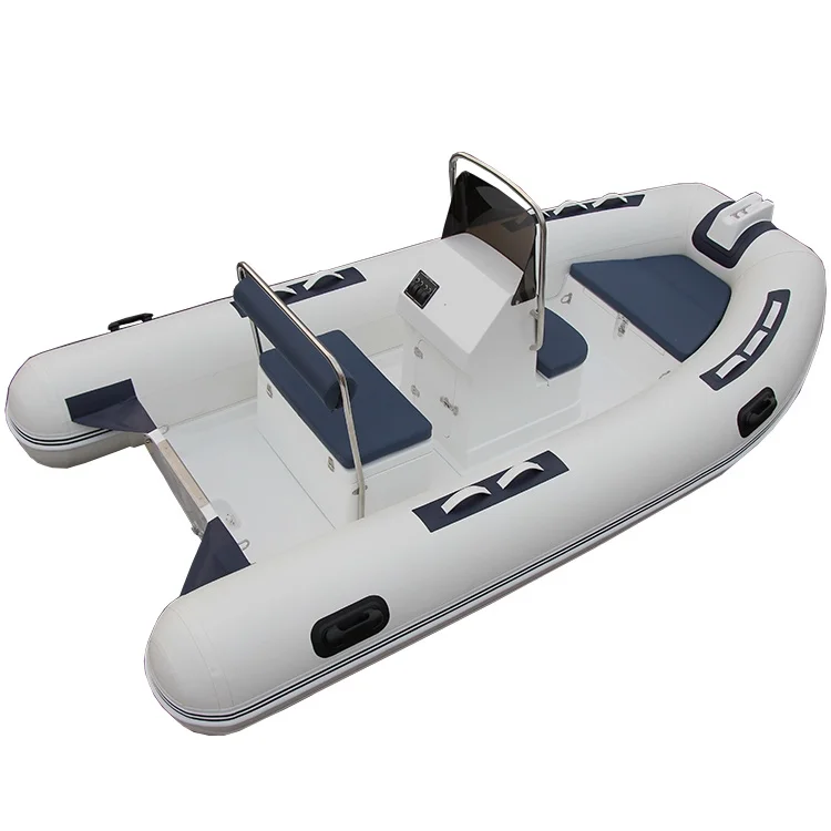 6-Person Rigid Inflatable Dinghy Boat 3.6m Hypalon Rubber RIB 360 Electric Sport Motor Boat Engine Combo Entertainment River Use