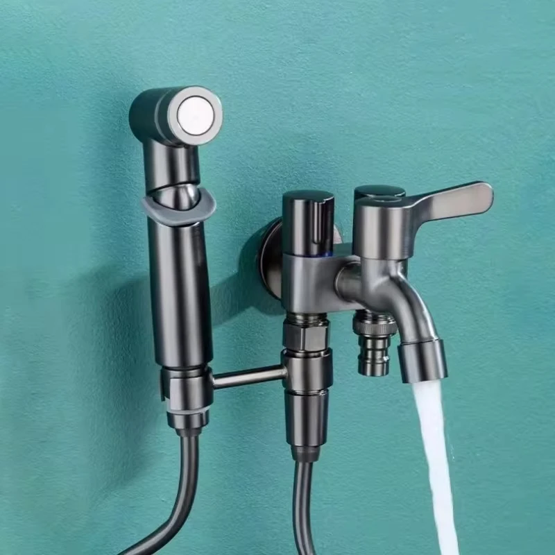 Langgi Bathroom Fresh Wall Mounted Faucet Spray Set, Modern Bathroom Faucet, High Quality Bathroom Wall Mounted Faucet