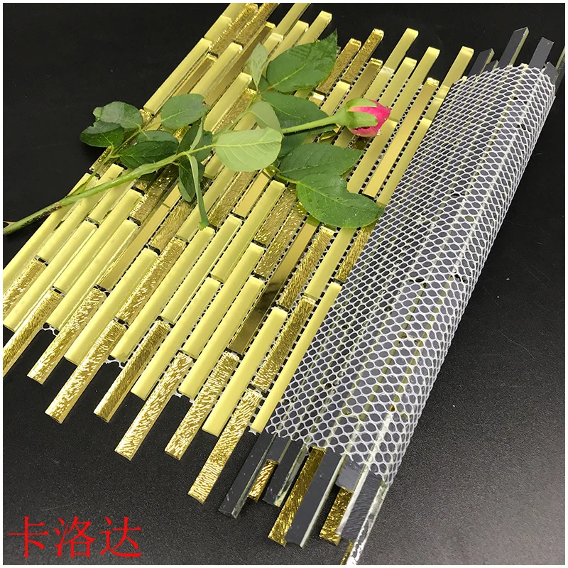 Custom wholesale strip antique beveled mirror glass tiles
