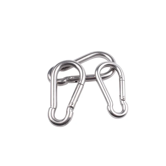 Hot sale 304 stainless steel safety snap gourd spring safety hook for outdoor sports