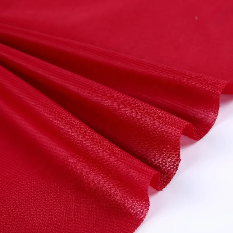 Red 100% polyester inner lining velvet loop sweatshirt fleece fabric for dress