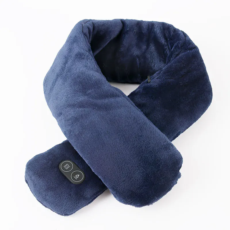 New fashion winter heating and vibration electric scarf vibrating neck massager scarf heated usb scarf