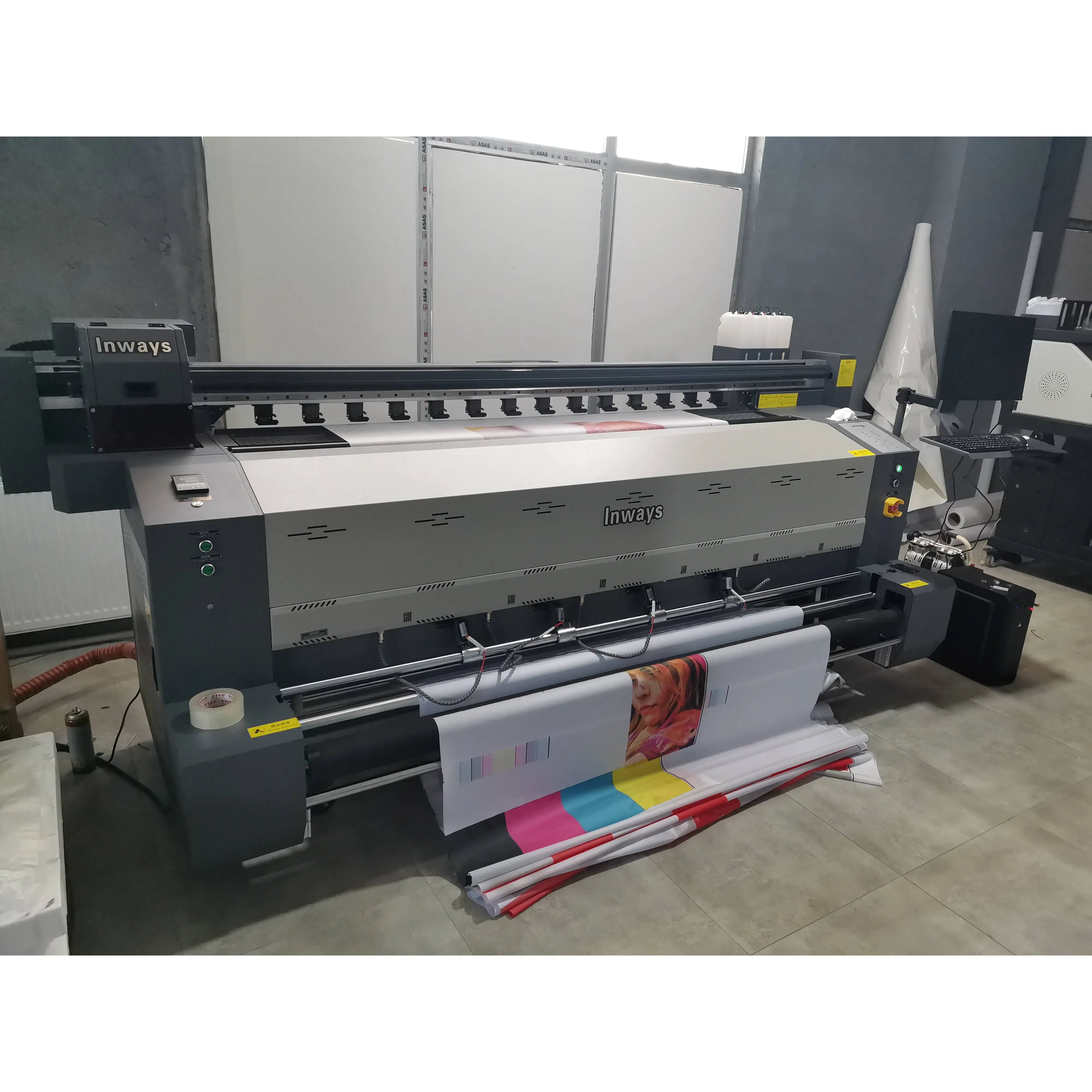 Промышленная 2 1 м ширина 4 Epson I3200 печатающих головок мягкий знак струйный сублимационный станок для печати цифровой прямой Флаг принтер бар