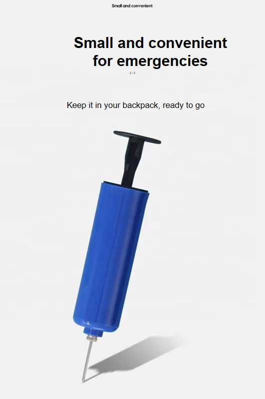 Hot Sale 6 inch Portable Ball Pump Mini Hand Air Inflator Ball Pump with Needle for Soccer Football Yoga Ball