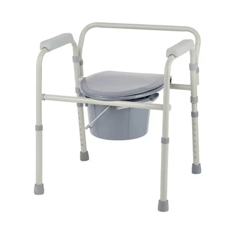 Bliss Medical Equipments Portable Potty Chair Adult Bedside Commode Toilet Chair For Elderly