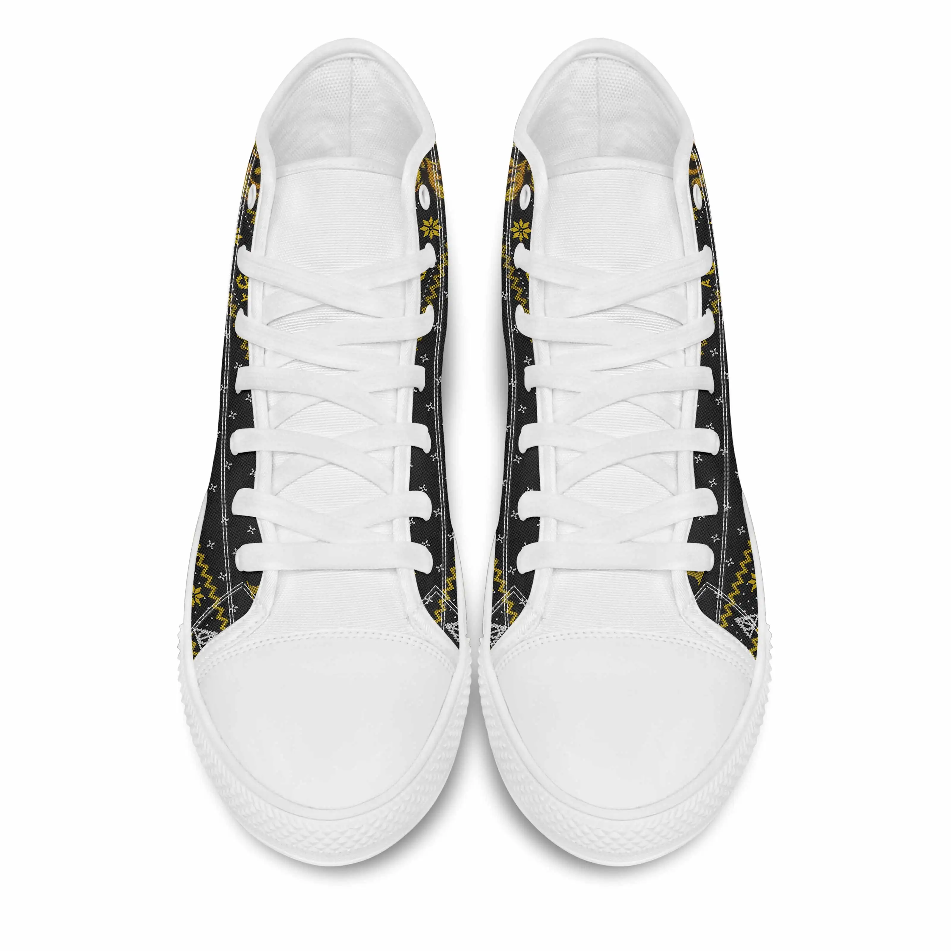 
Custom canvas shoes wholesale high top shoe ankle printed canvas shoes custom logo 