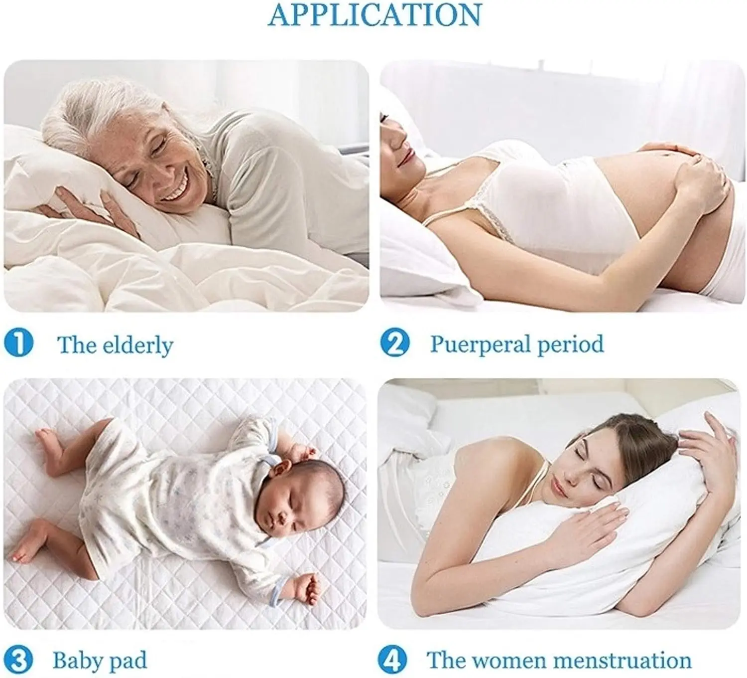 Free sample adult urinary incontinence disposable polymer pads 30 x 36 90g disposable incontinence pads for elder