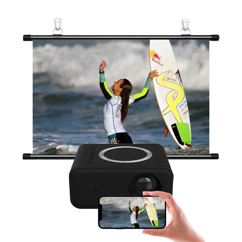 2022 New Design Led Android Ios 1080p Professional Mini Portable Laser Proiettore 4k