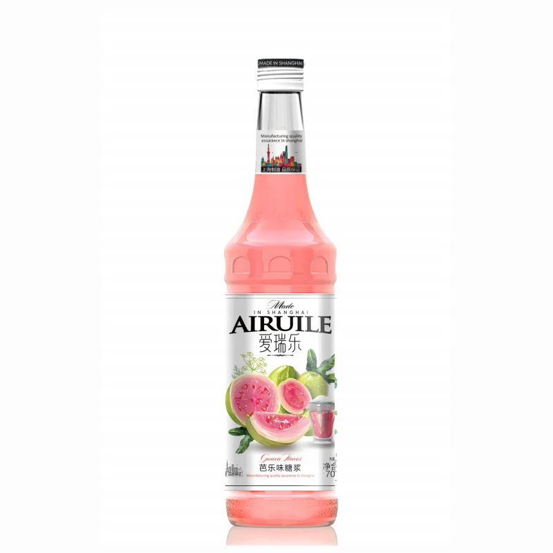 700 мл напиток, ингредиент, концентрированный сироп, сироп с ароматом гуавы для напитков и коктейлей