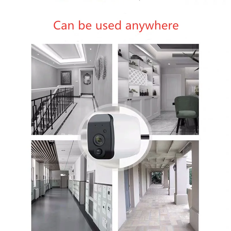 18650 battery operated outdoor 1080p Low Power Smart Battery camera Wireless Home Security cctv mini ip wifi camera