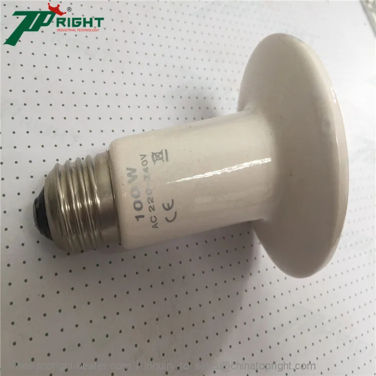 Керамическая тепловая лампа 100 Вт с высокой термостойкостью