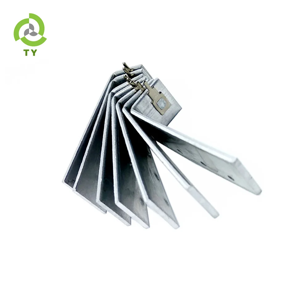 
China factory manufacturer skived wave fin aluminium heat sink with anodize color skived heat sink 