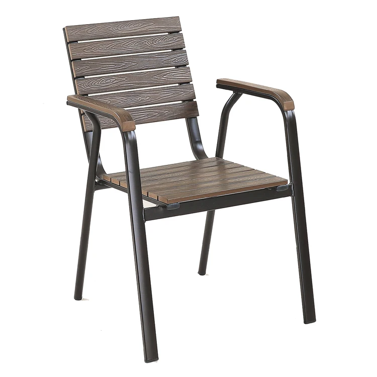 Best Price Garden Patio Furniture Outdoor Restaurant Tables and Stackable Chairs Set