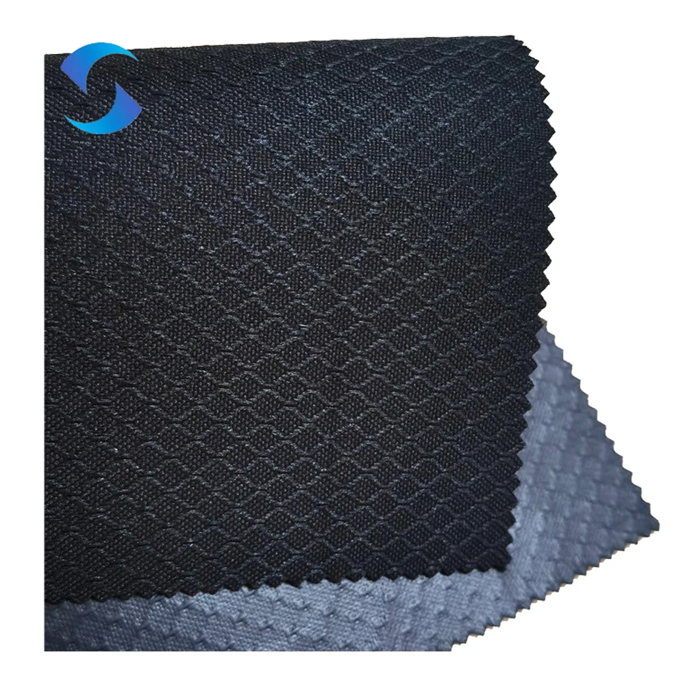 2024 diamond jacquard 100polyester 600d oxford pvc coated fabric 100% polyester fabric waterproof fabric for outdoor