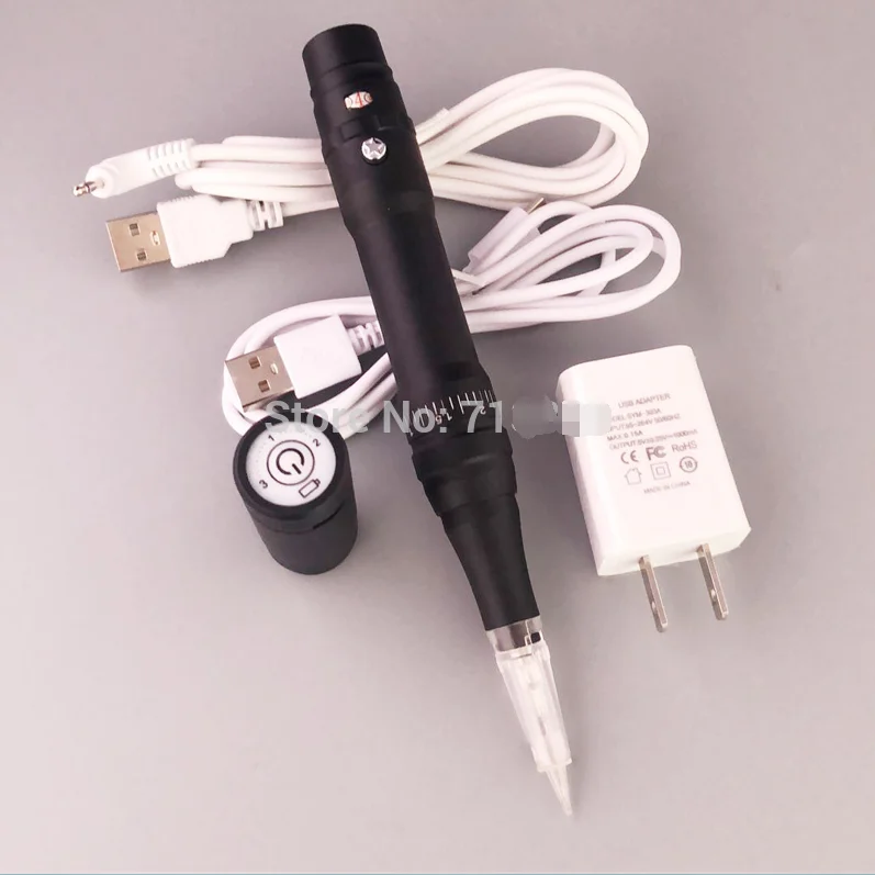 Black Microblading Device Kit Professional Rotary Tattoo Pen Wireless Permanent Makeup Machine For cartridges
