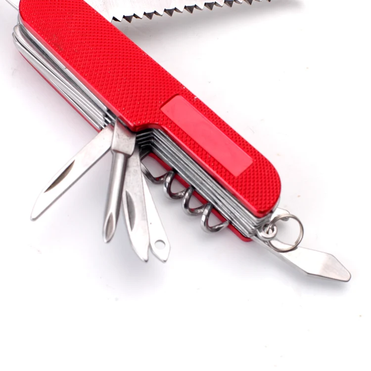 
New Design Stainless Steel Pocket Folding Travel Key Tool 6 In 1 Multifunction Knife 