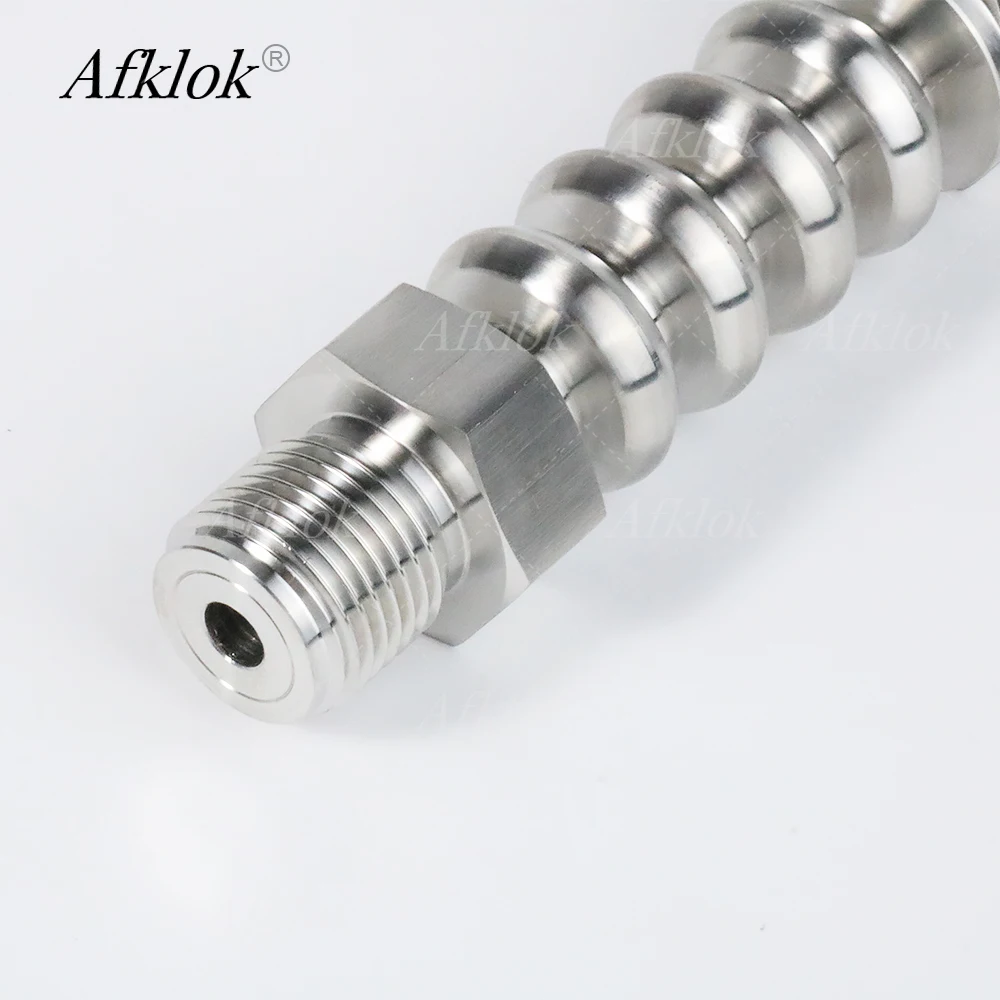 High Temperature Pressure Transmitter Sensor Heat Sink Connector Stainless Steel Female and Male Wire Radiator Adapter 1/4in