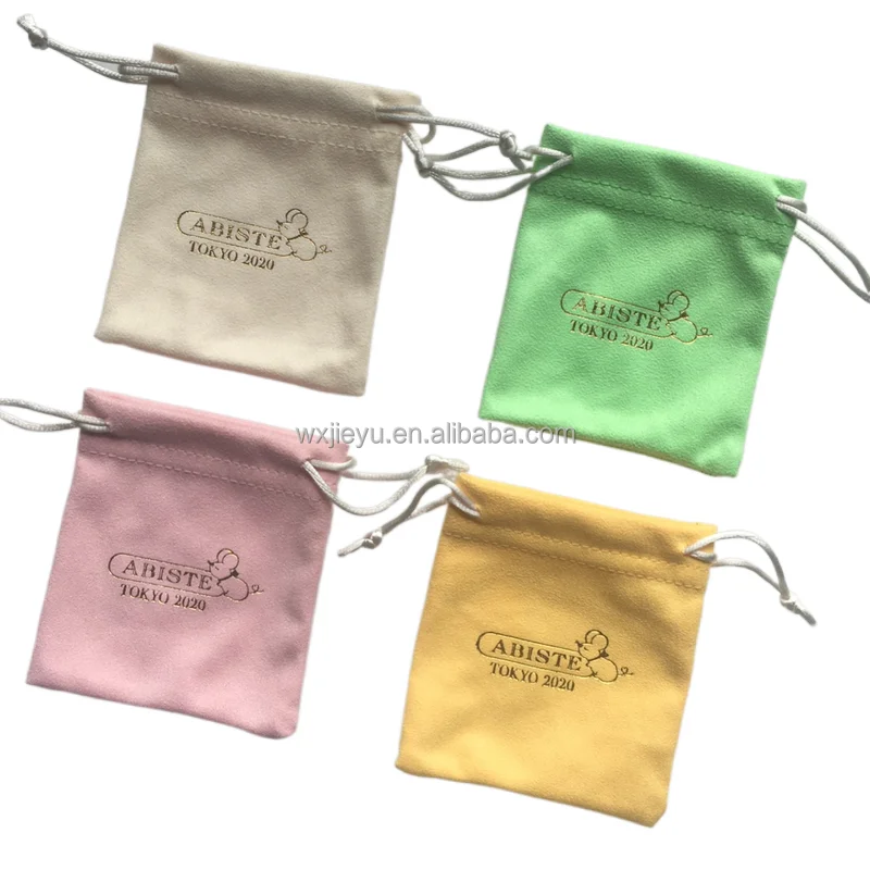 Custom velvet jewelry bags suede jewelry pouch bags velvet bag for jewelry