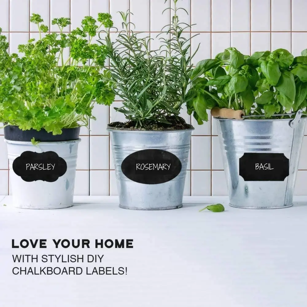 Free Erasable Chalk Pen Removable Waterproof Blackboard Sticker Label For Jars Glass Bottle