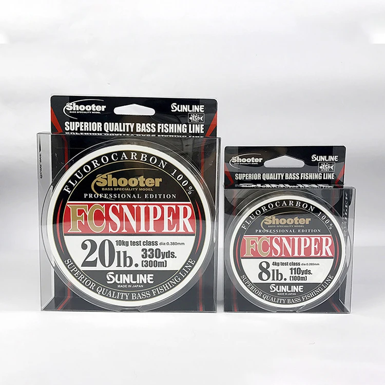 SUNLINE FC SNIPER 150m lure fluorocarbon 100% clear  fluorocarbon coating fishing line