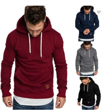 
 Осенние мужские свободные утепленные толстовки большого размера с логотипом на заказ  