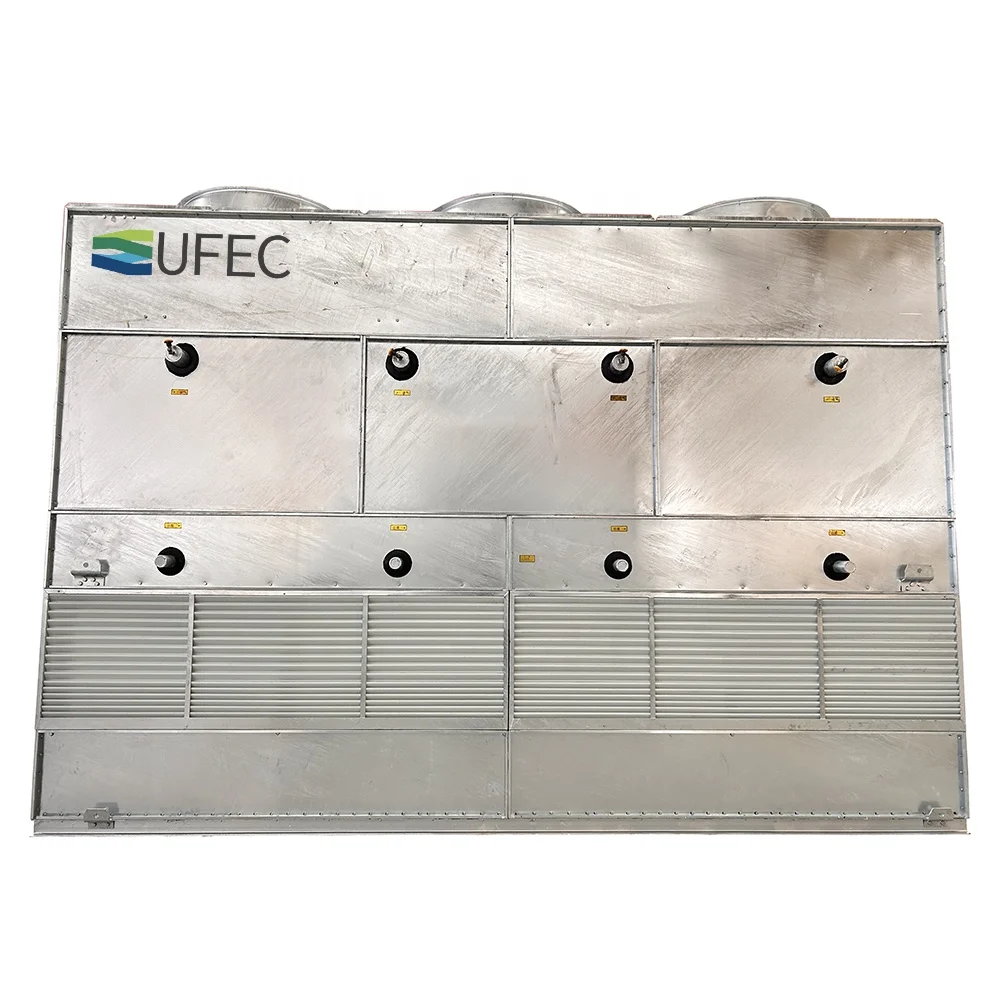 Efficient Counter Flow Evaporative Condenser for Refrigeration Compressor Cooling