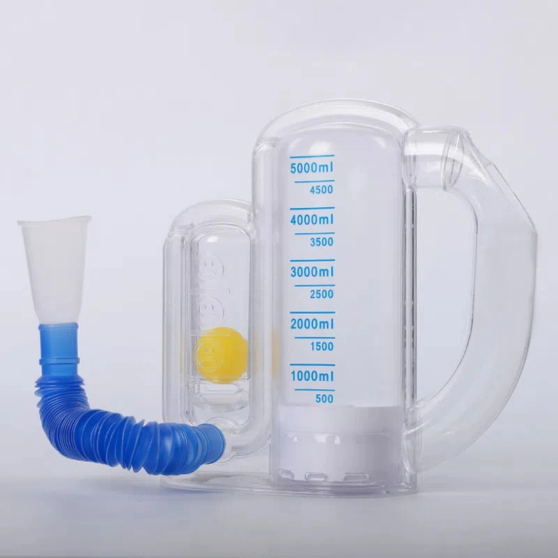 Single Ball Breathing Trainer Medical Breath Exerciser Lung Respiratory Training Device for Incentive Spirometers
