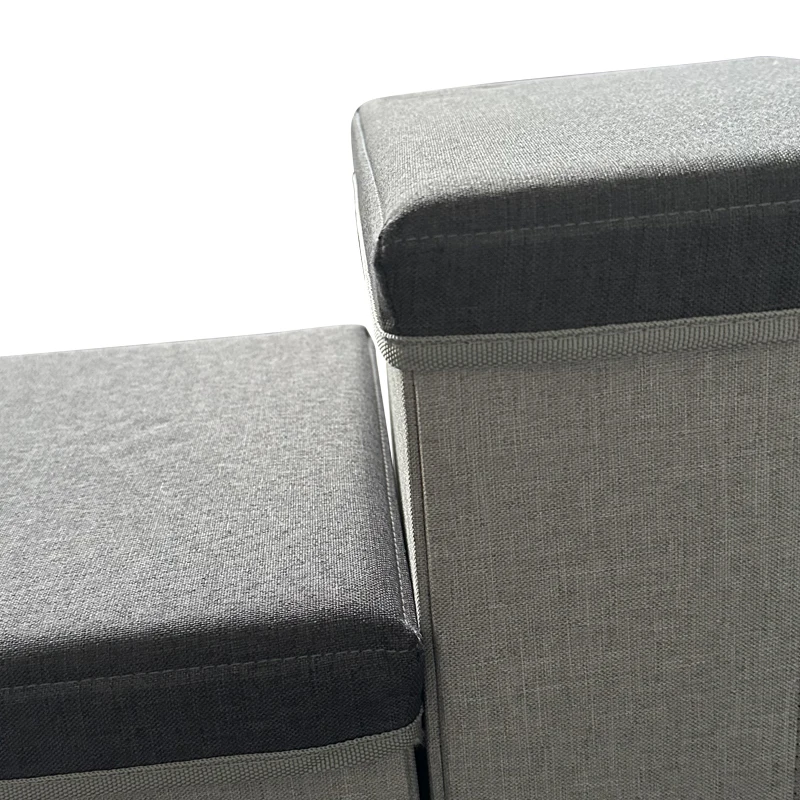 Foldable Pet Stairs 4 Steps Storage Box Dog Stairs Climbing Ladder with Storage for High Beds