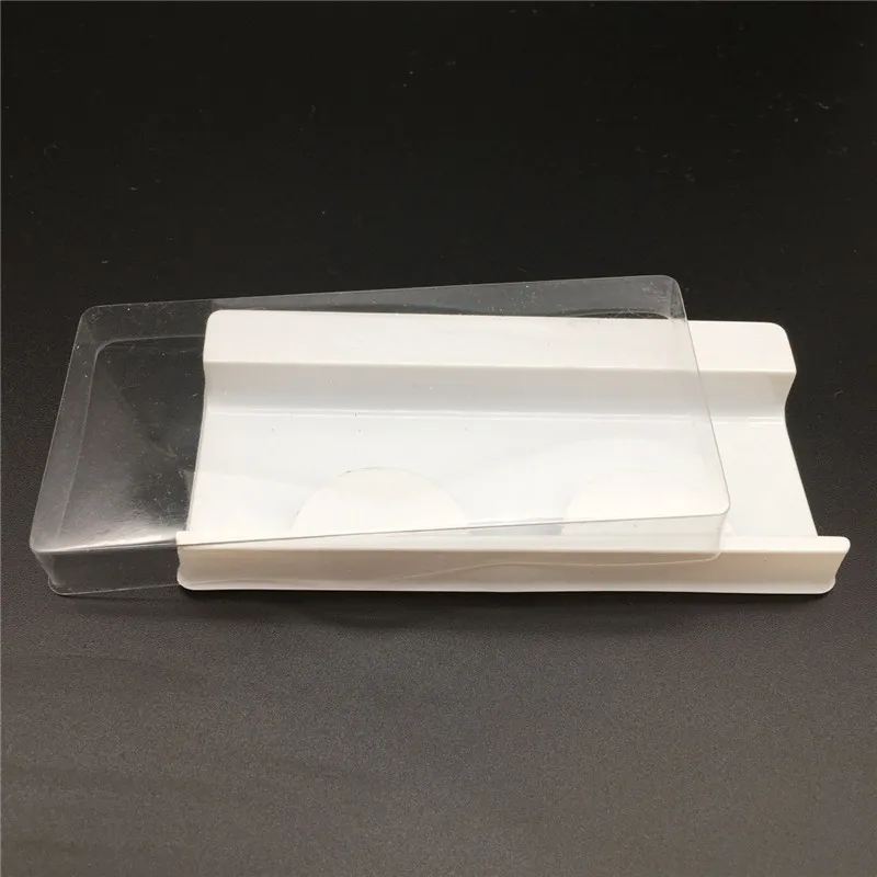 
High quality clear lash tray 25mm mink eyelash tray plastic packaging False Eyelashes Style eyelash trays 