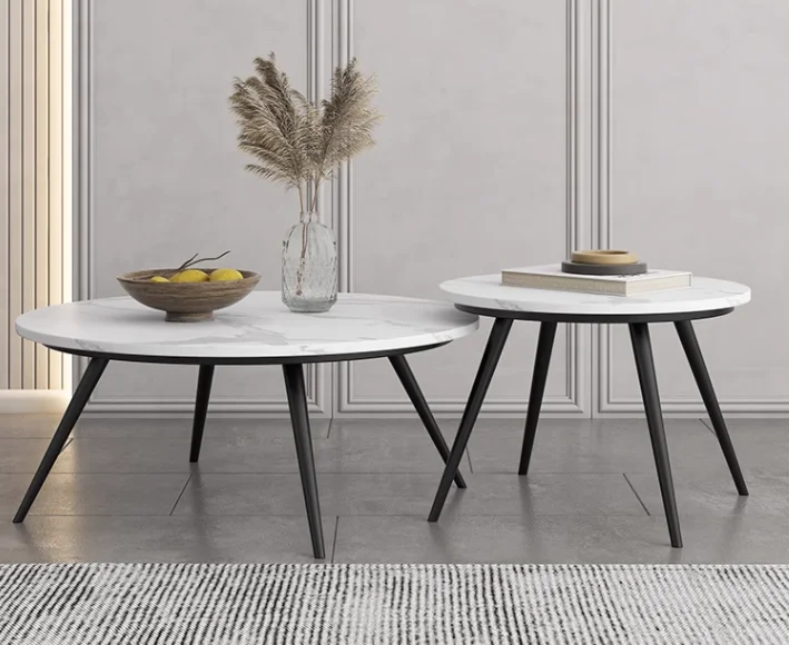 Tea Coffee Table Set Center Table Contemporary Living Room Furniture Interior Decoration Contemporary Marble Coffee Table