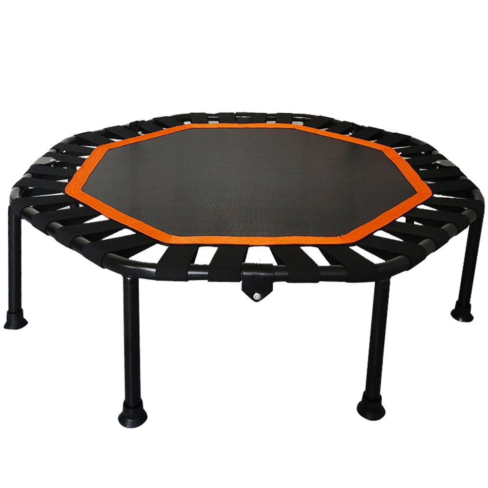 Mini Trampoline for Adults Fitness Foldable 42-In Octagonal Silent Safe and Stable Slingshots