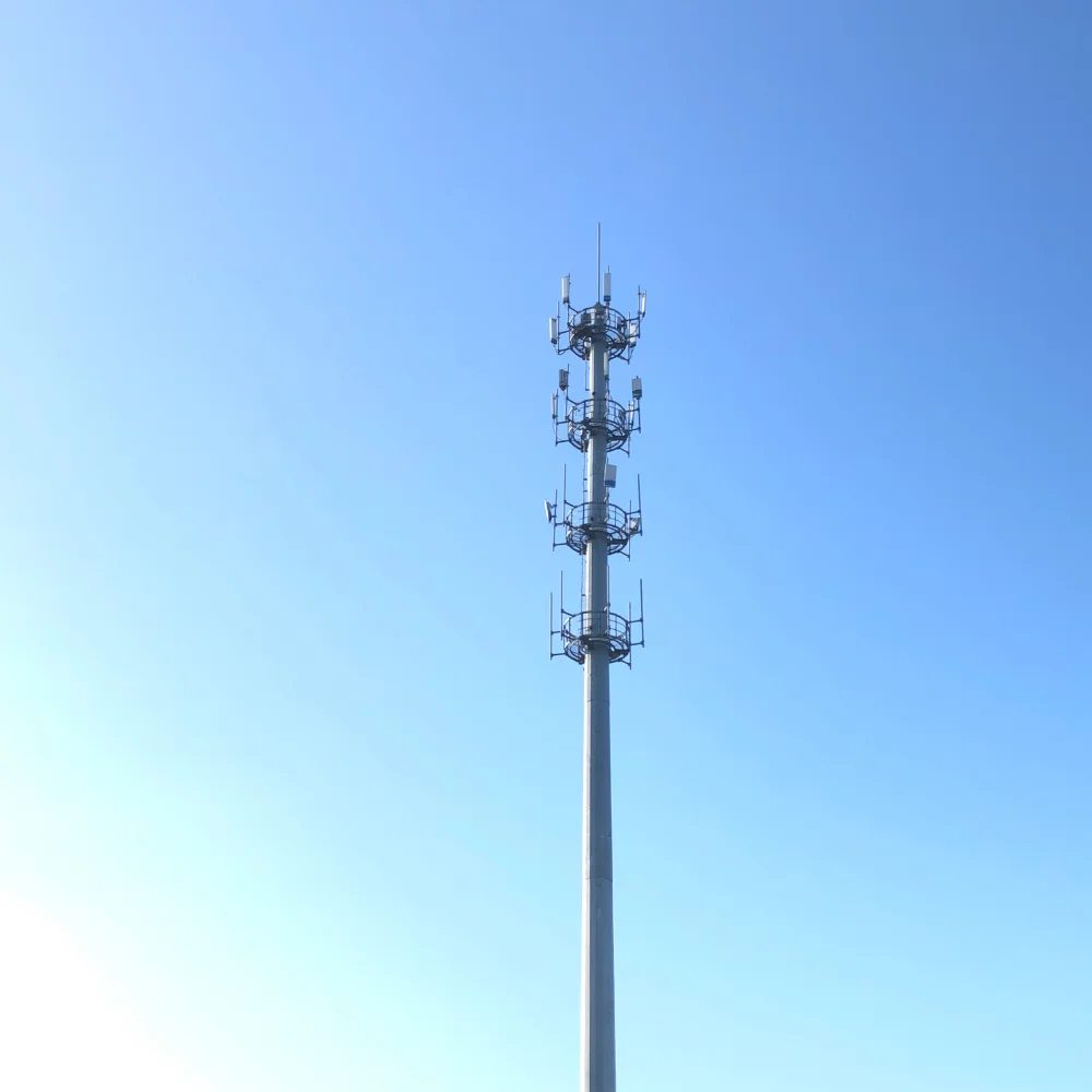 Galvanized Steel/Metal 25m High Mast with CE Certificate Communications tower