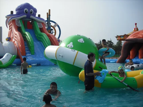 Summer adventure purple octopus aqua park water slide/inflatable water slide for exciting activity for kids and adults on sale