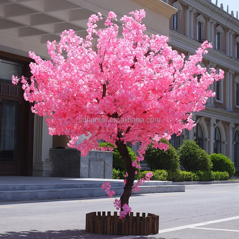 Artificial silk cherry blossom table tree flowers wedding centerpiece trees for sell decoration wholesale