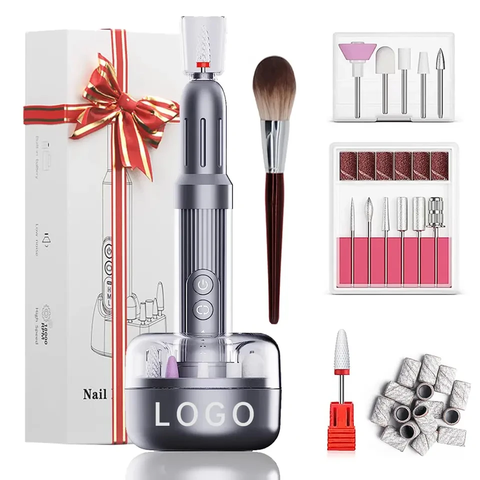 AIFREE Новый Профессиональный Маникюр Педикюр Мини Портативный пилка для ногтей беспроводной 35000 об./мин ЖК-дисплей электрическая дрель