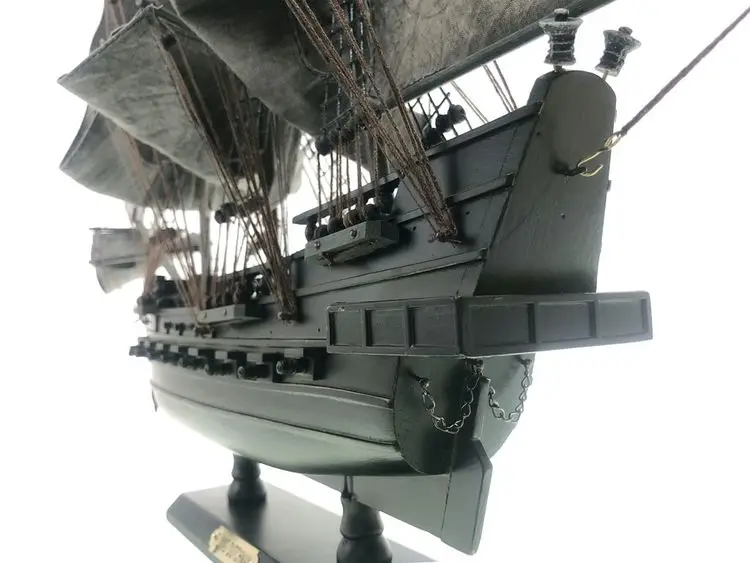 Wooden pirate ship model of the caribbean flying ducthman Nautical gift maritime Decoration scale model boat rustic decor
