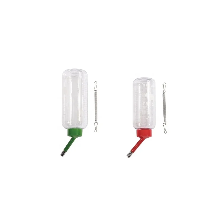 Rabbit Hamster Drinker Bottle Small Animal Water Drinking On Cage Outside Color box package 500ml 800ml Pet Drinking Bottle