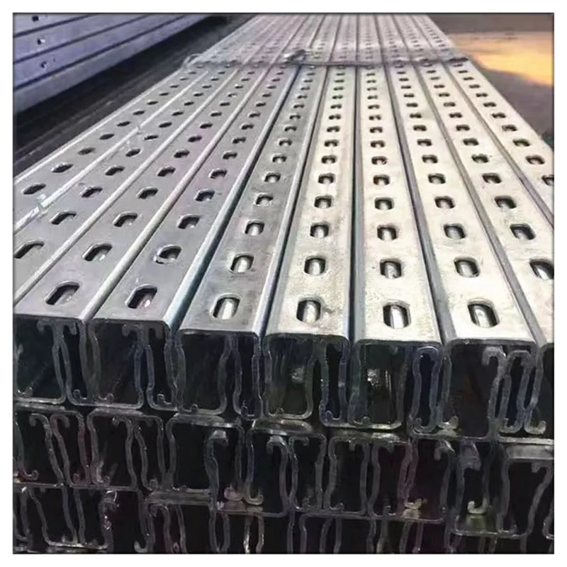 Solar Panel PV Mounting C Channel Carbon Steel Rails U Mounting Rails Solar Steel Mounting Bracket