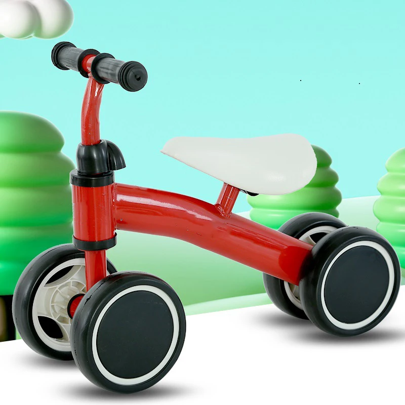 Hot Sale Four-Wheel Balance Bike for 2-6 Years Old Children Wholesale Pedalless Ride-on Toy Baby Toy Scooter