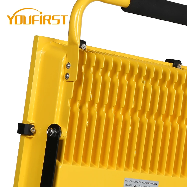 New product high bright outdoor ip65 50 100 150 w rechargeable led flood light