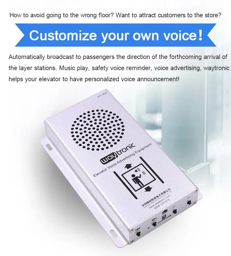 Lift Floor Voice Player for Elevator Accessories Hall Sensor Detector for Voice Floor Announcer
