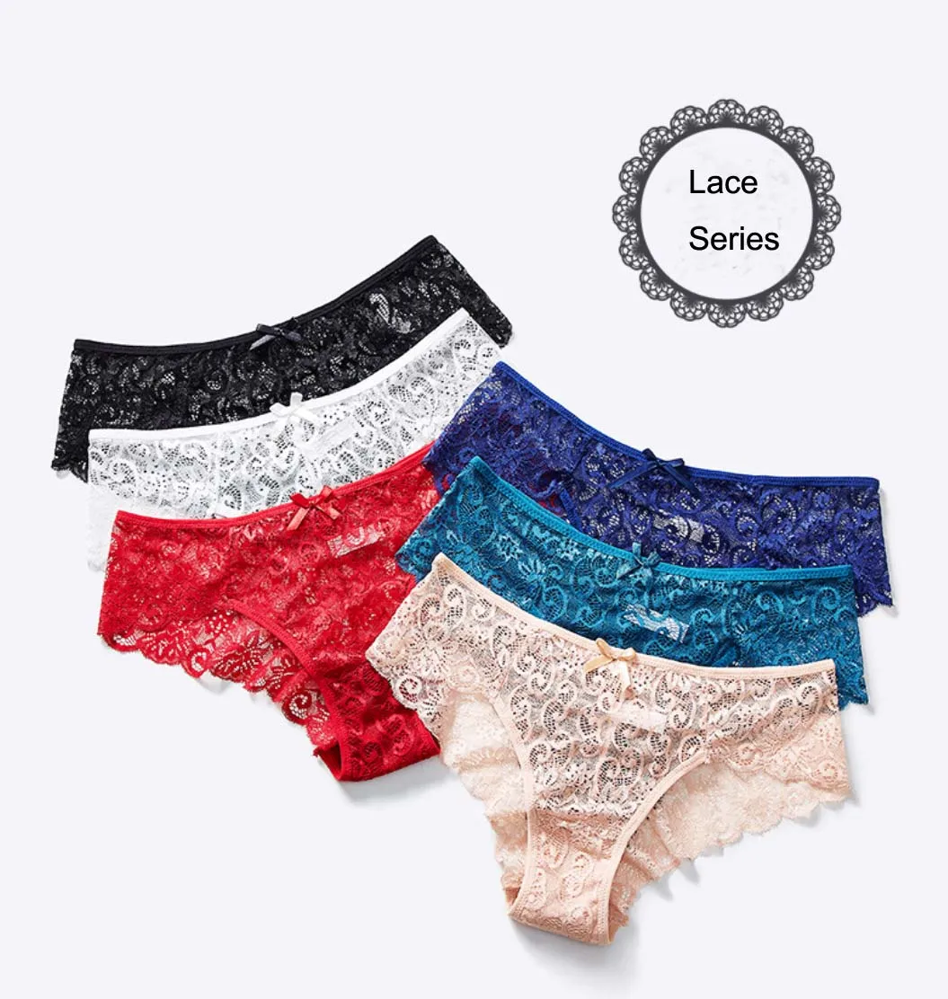 Fast Shipping Mid Waist Invisible Sexy Panties Lace Underwear Panty Floral Lace Panties