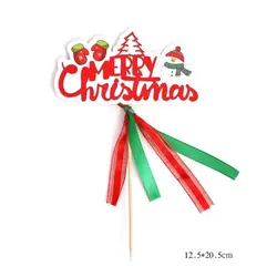 Christmas cake decoration Christmas atmosphere decoration dessert table dress up Christmas cake card decoration