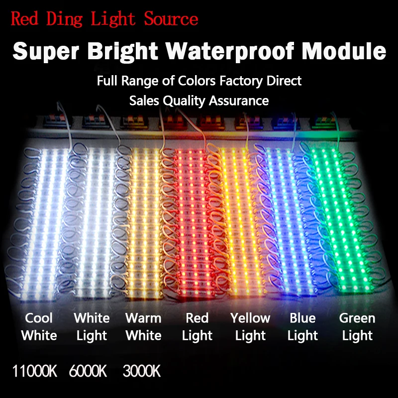Customize Small Epoxy IP 65 Waterproof SMD 5050 Single Color Led Module Channel Letter Led Signage