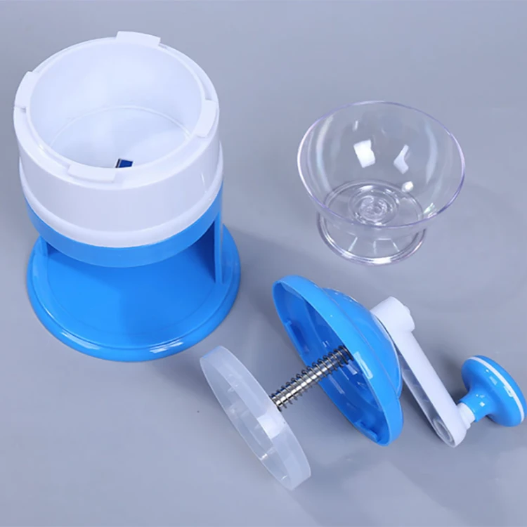 Portable Household Ice Shaver Mini Snow Home Hand Ice Crusher Machine Plastic Manual Ice Crusher