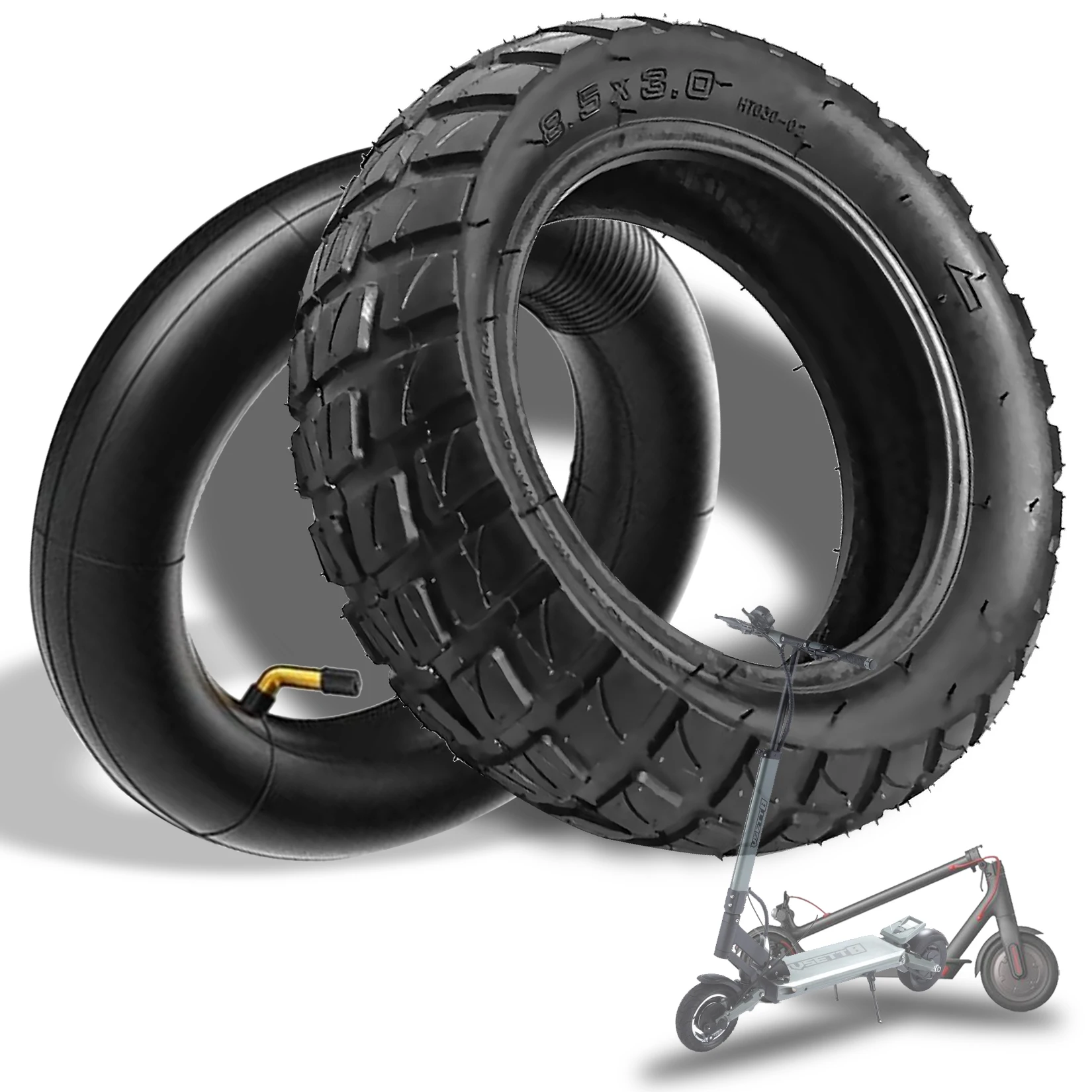 8.5x3.0 Inch Scooter Outer Tire Widened Tread Off-road Tires Shockproof Design for M365 Pro 8.5 Widen Thicken Tyre