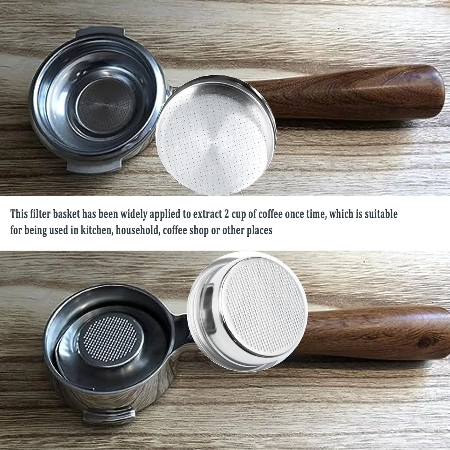 2024 58mm Coffee Filter Basket Fits for Express Coffee Filter Basket 22g Bottomless Portafilter Basket  Coffee Filter.