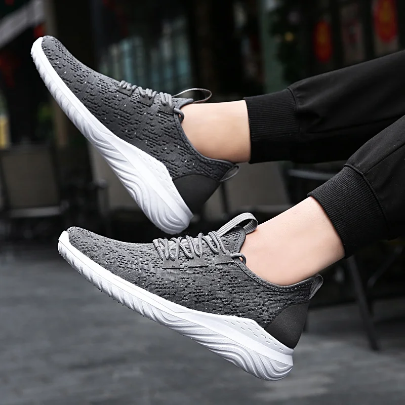 
2019 A New hot sale flymesh breathable calzado pedido de china sport shoes zapato deportivo blank sneakers chaussure homme 